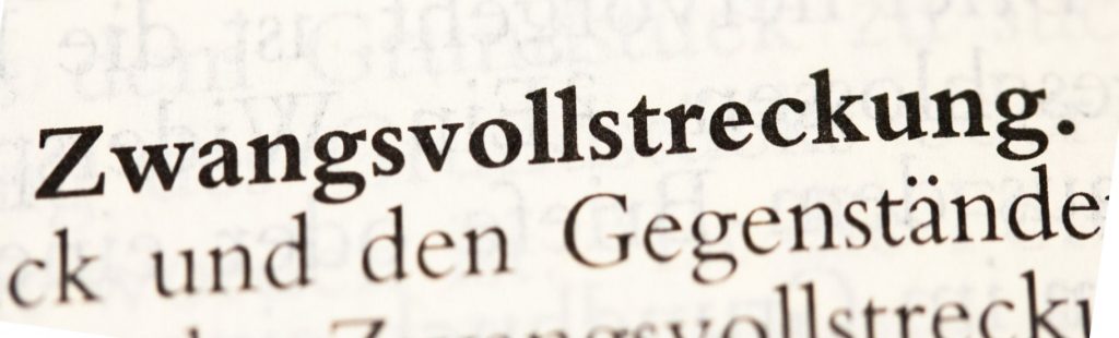 Zwangsvollstreckung definition